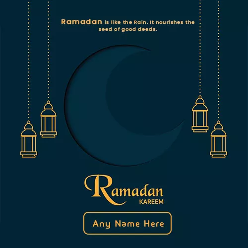 2025 Ramadan Mubarak Greetings Picture With Name