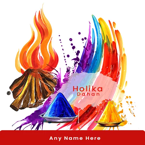 Holika Dahan 2025 images in English with name