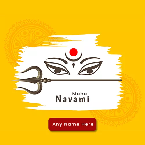 Create Name On Maha Navami 2024 Picture