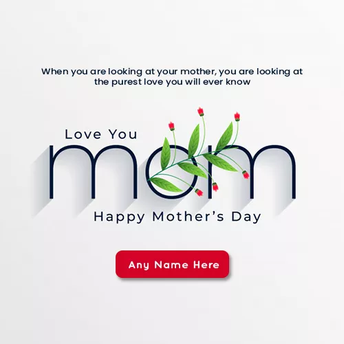 Greeting Card Happy Mothers 2022 Day With Name