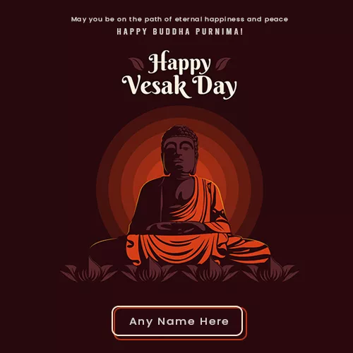 Buddhist Festival Vesak Day Wishes With Name