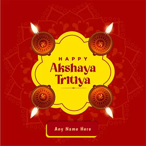 Akashaya Tritiya 2024 Wishes Images With Name