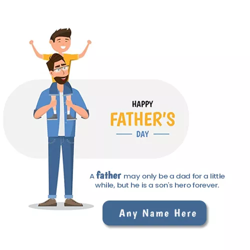 Happy Fathers Day 2025 Card With Name