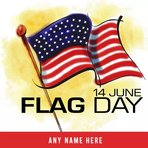 Create Online Flag Day 2023 Greeting Cards With Name