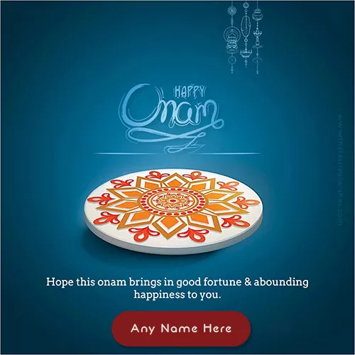 Onam Festival Card Writing With Name Online