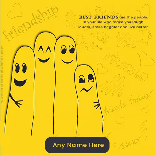 Write Name On Friendship 2022 Picture Download
