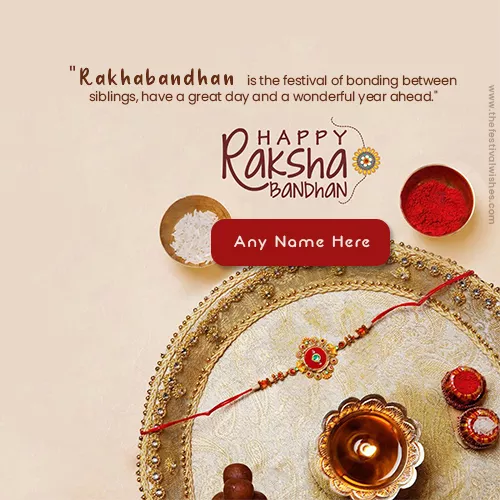Happy Raksha Bandhan Images With Editing Name Online