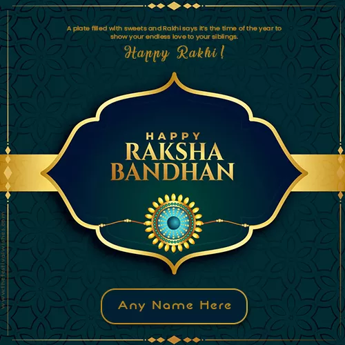 Wishing Happy Raksha Bandhan 2024 With Name