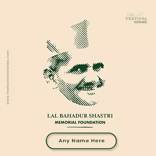 Lal Bahadur Shastri Jayanti 2025 Photo Download With Name