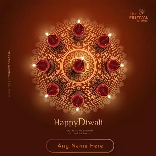 Happy Deepavali 2023 Card With Your Name Edit Online