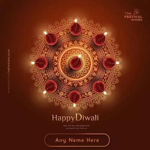 Happy Deepavali 2025 Card With Your Name Edit Online