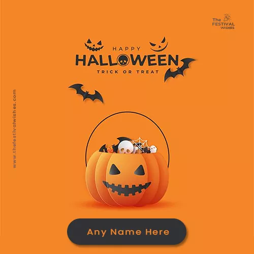 Write Name On Happy Halloween Scary Images