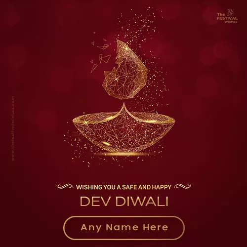 Dev Diwali 2023 Card With Name Edit Online