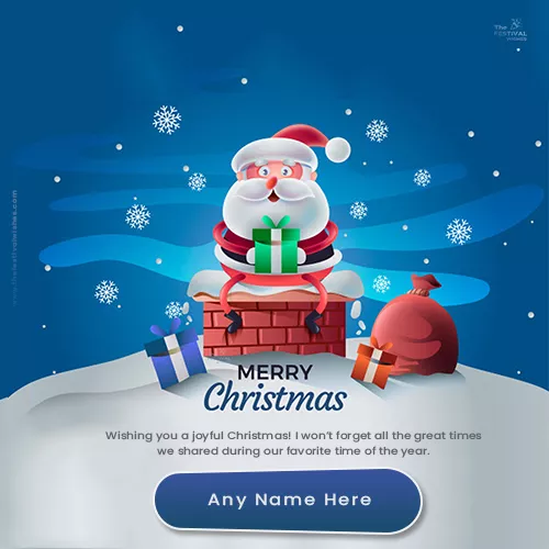 Santa Claus Message 2025 Image With Name