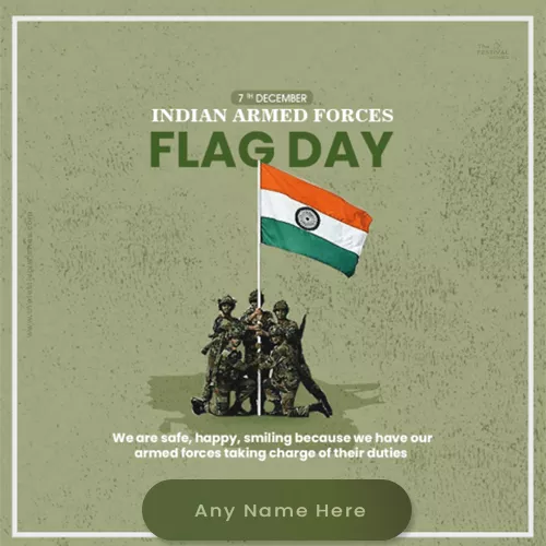 Armed Forces Flag Day 2023 Images Download With Name