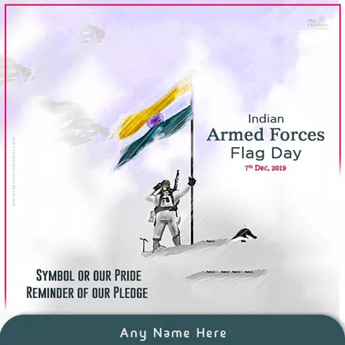 Armed Forces Flag Day 2023 With Name