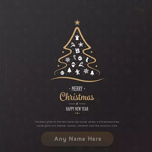 Write Name On Christmas Xmas Tree