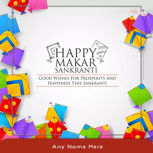 Makar Sankranti Uttarayan 2022 Image Download With Name