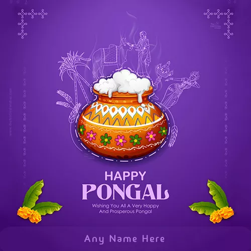 Happy Pongal 2023 Greetings Images With Name