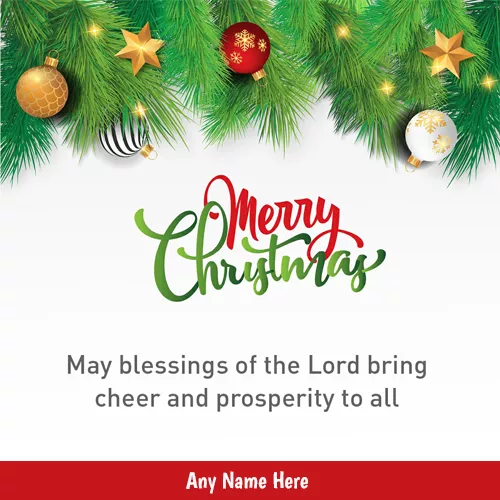 Christmas Eve Greeting Card With Name