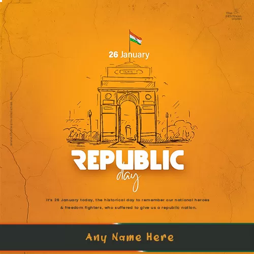 26 January 2022 Republic Day Greetings Images With Name