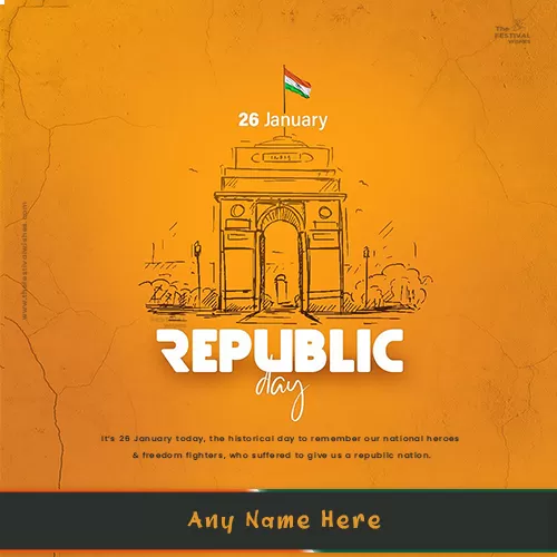 26 January 2024 Republic Day Greetings Images With Name