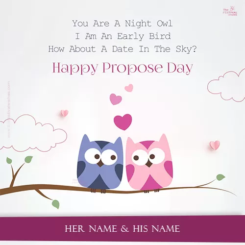 Happy Propose Day 2024 My Love Pics With Name Edit