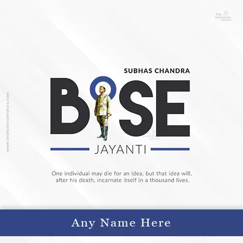 Netaji Subhash Chandra Bose Jayanti 2023 Photo With Name