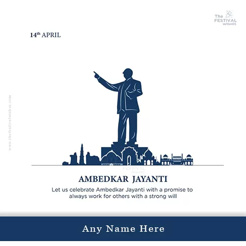 Ambedkar Jayanti Wishes With Name Edit