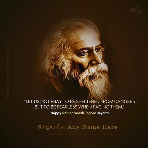 Rabindranath Tagore Birthday Pics With Name