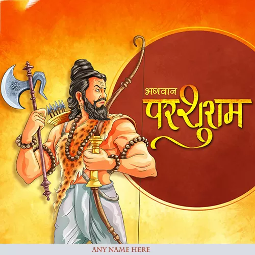 Write Name On Happy Parshuram Jayanti 2024 Images