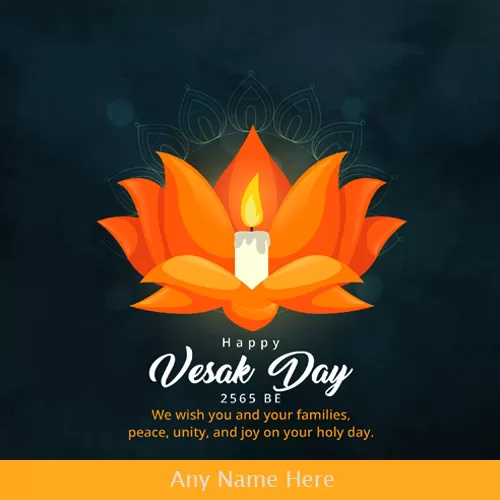 Wish Vesak Day 2025 Card With Name Edit