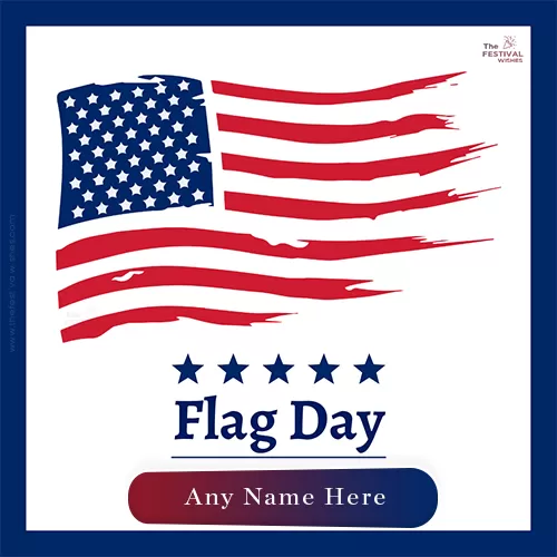 Flag Day 14 June 2025 Photo With Name