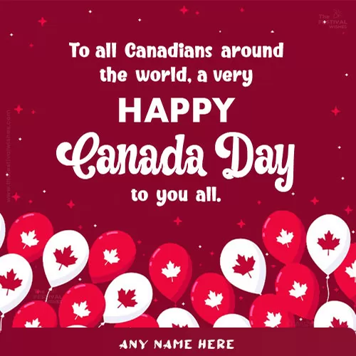 Canada Day 2022 Greetings Message With Name