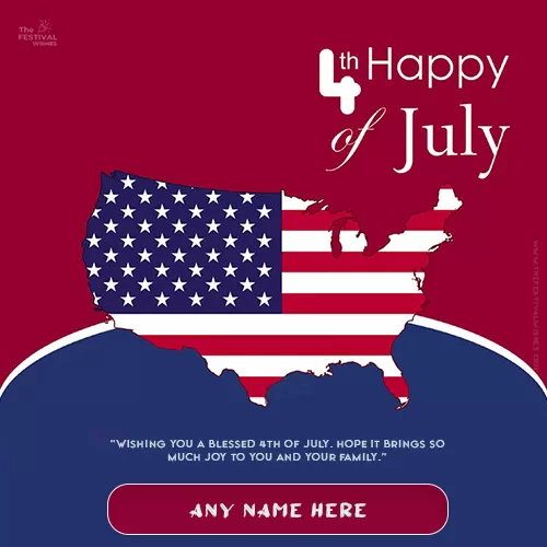 4th Of July Independence Day 2024 Quotes Message With Name