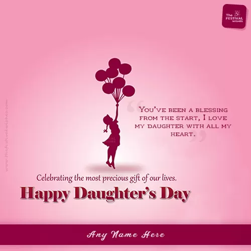 Daughters Day 2023 Quotes Images With Name Download