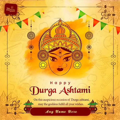 Durga Ashtami 2023 Pic Download With Name