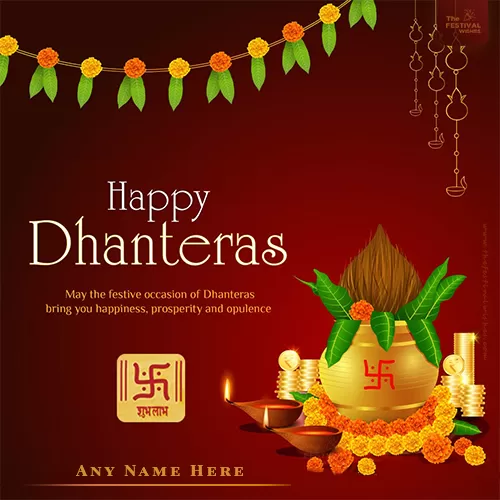 Happy Dhanteras 2024 Images Name Edit Online