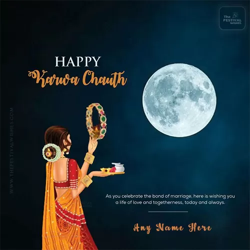 Happy Karva Chauth 2024 Card With Name Edit