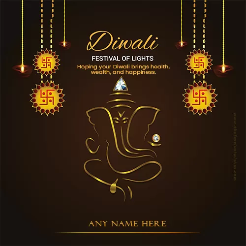 Diwali Laxmi Ganesh Pictures With Name