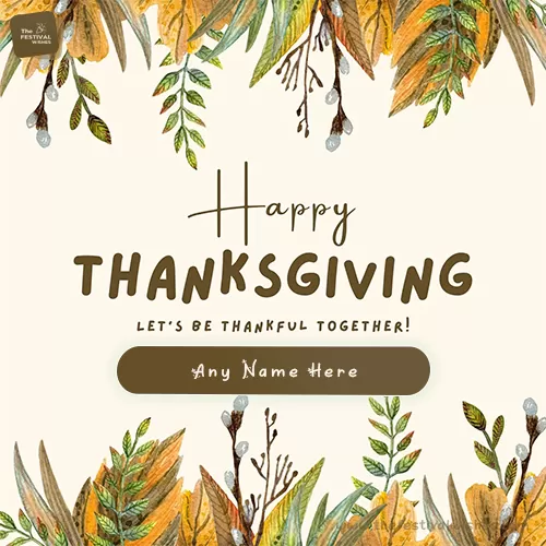 Wishing You Happy Thanksgiving Images With Name