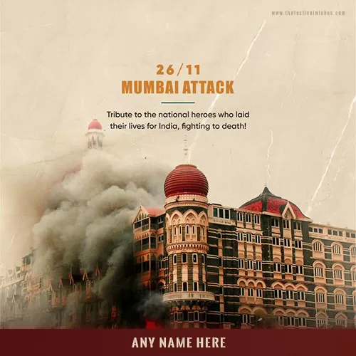 26/11 Mumbai Attacks WhatsApp Status DP With Name