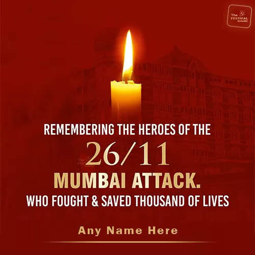Write Name On 26 November Mumbai Terror Attacks WhatsApp Status