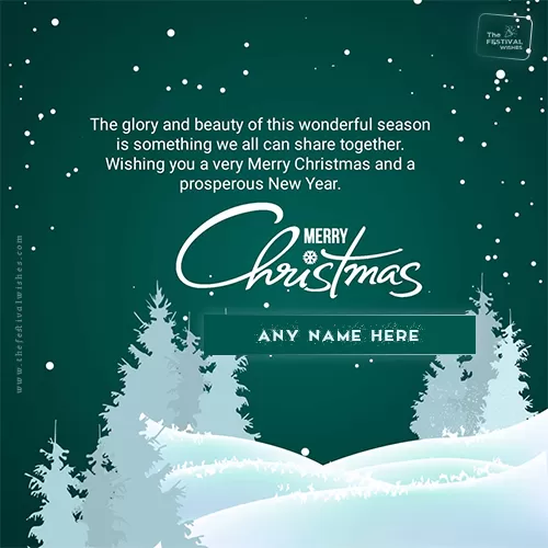 Merry Christmas 2022 Greetings Pics With Name Download