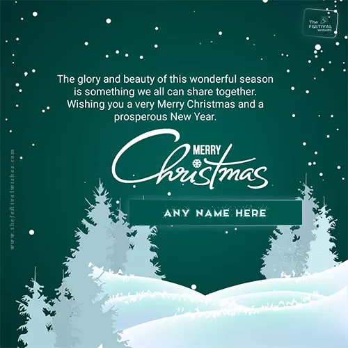 Merry Christmas 2025 Greetings Pics With Name Download