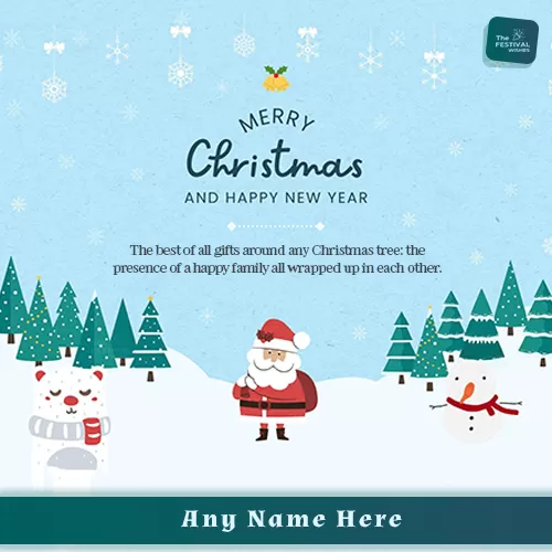 Happy New Year And Merry Christmas 2024 Wishes With Name Edit