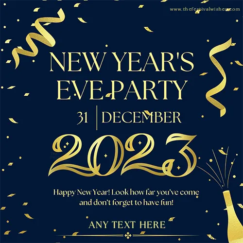 New Year's Eve Greetings With Name Edit