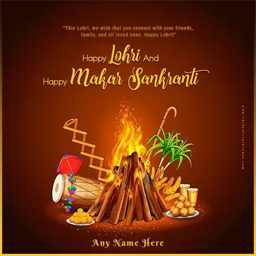 Happy Lohri And Makar Sankranti 2024 Images With Name