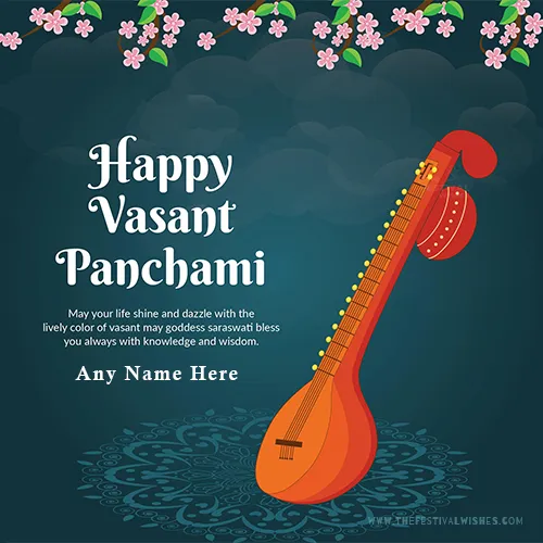 Basant Panchami Whatsapp Profile Pics DP With Name Edit