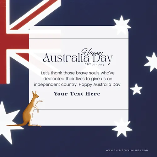 Free Write Australia Day 2025 With Name Image Download